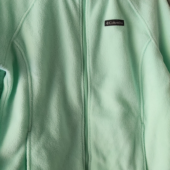 Columbia Mint Green Fleece Jacket - Picture 1 of 5